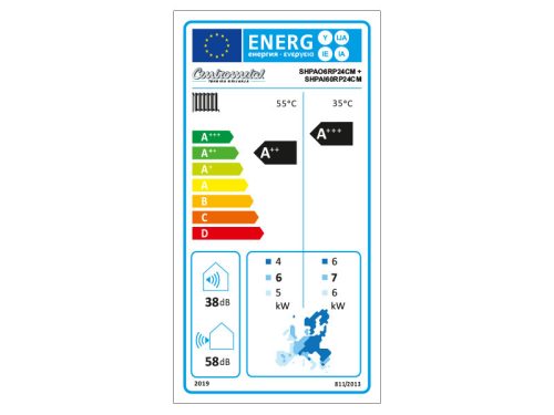 Centrometal HP-Cm Split 6 kW levegő-víz hőszivattyú (R32 / 230V / A+++)