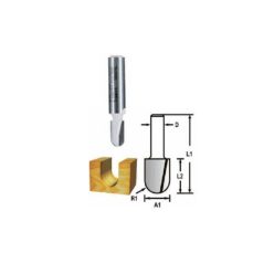   Makita kerekítő kés, befogó: 6 átmérő: 6,35 munkahossz: 12,7 r: 3,2 (D-47802)