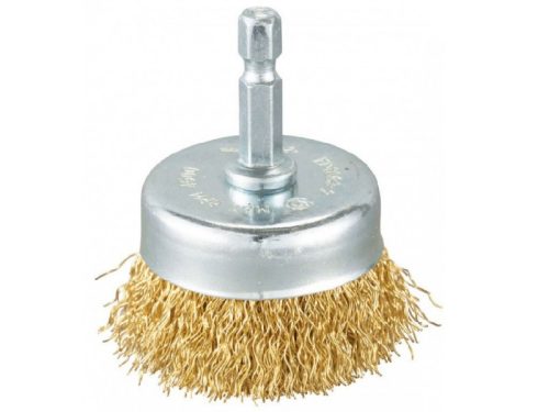 Makita drótkefe csésze sárgaréz bevonattal 63mm 1/4" (D-73623)