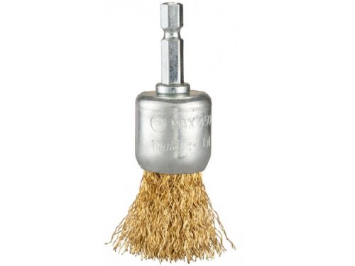 Makita drótkefe sárgaréz bevonattal 12mm 1/4" (D-73704)