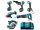 Makita DLX6046 Akkus Gépszett 18V LXT Li-ion (DGA452,DHP485,DSS610,DJR186,DTD152,DLM802)