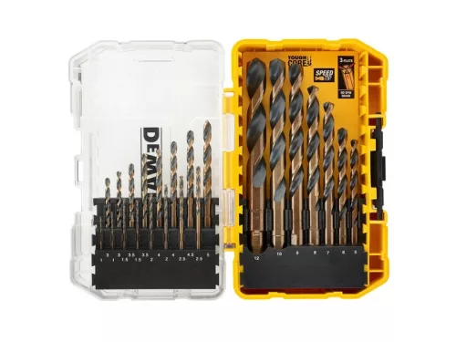 DeWalt DT70729-QZ Black&Gold Fúrószár készlet, HSS-G ,23 darabos