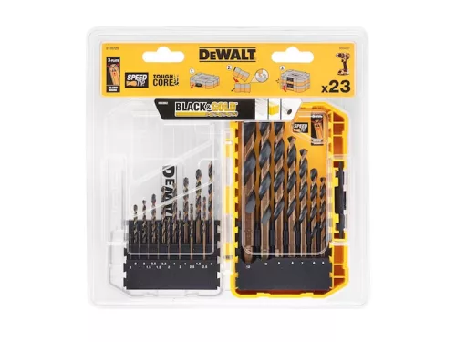 DeWalt DT70729-QZ Black&Gold Fúrószár készlet, HSS-G ,23 darabos