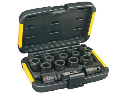 DeWalt DT7506-QZ Dugókulcs készlet, 6-27mm, 1/2", 17 db-os