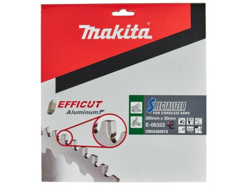 Makita EFFICUT körfűrészlap 260x30mm Z81 ALU (E-06323)