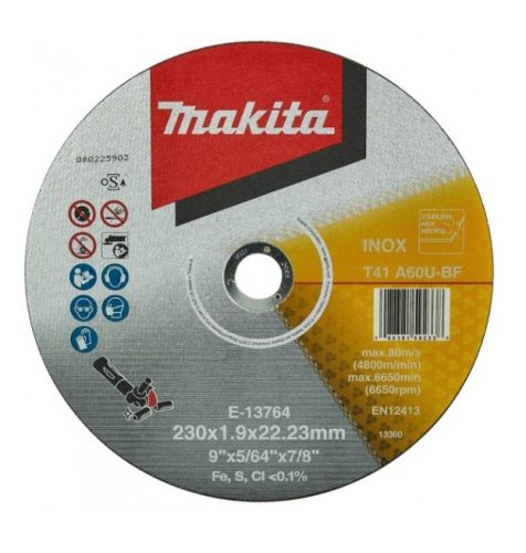 Makita vágókorong inox 230*1,9mm  (E-13764)