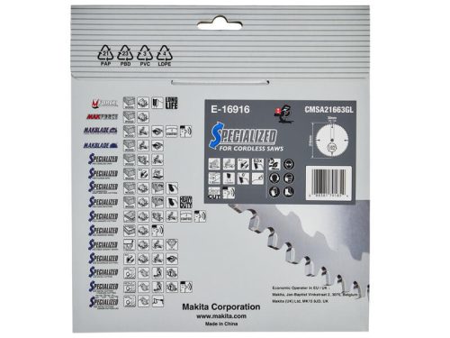 Makita EFFICUT körfűrészlap 216x30mm Z63 ALU (E-16916)