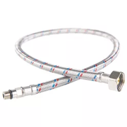   Ferro flexibilis bekötőcső vízre 1/2" x M10 rövid véggel 40 cm