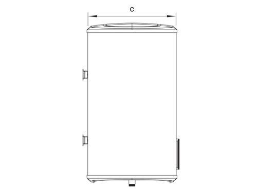 Hajdu AQ FLAT WIFI 50 ERP lapos szögletes elektr. forróvíztároló 50 lit. Függőleges vagy vízszintes