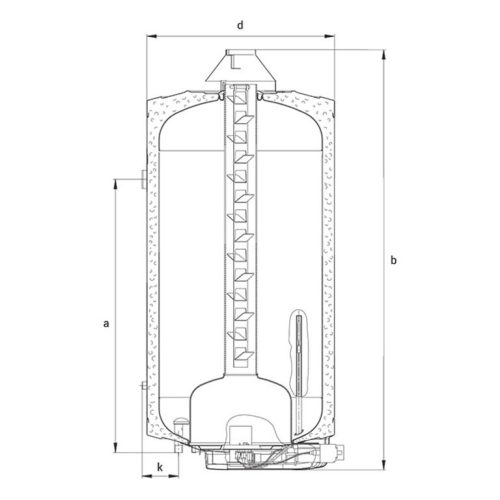 Hajdu GB 80.2  Gázbojler 80l, kémény nélküli (2131825280)