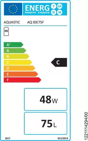 Hajdu Aquastic  AQ IDE 75F Fali Indirekt Tároló 1 hőcserélős elektromos fűtéssel 75 l (2141731627