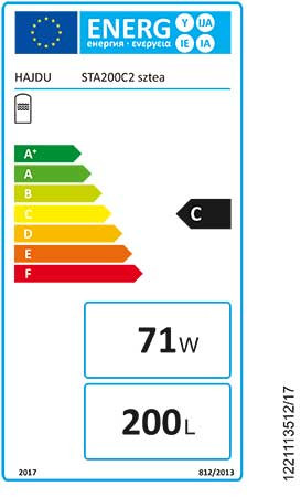 Hajdu STA 200C2 SZTEA 2 Hőcserélős Indirekt Tároló 200 literes