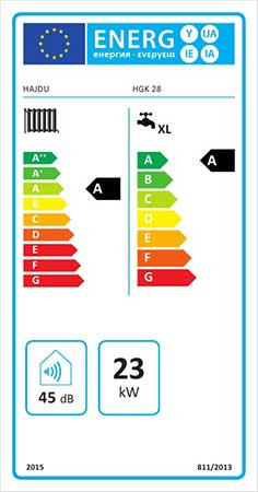 Hajdu HGK-28 Fali kondenzációs kombi gázkazán 28kW (2379960015)