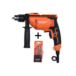   Harden Fúrógép 710W 13mm fogaskoszorús tokmány 220V + AJÁNDÉK 5 részes Kőzetfúró készlet