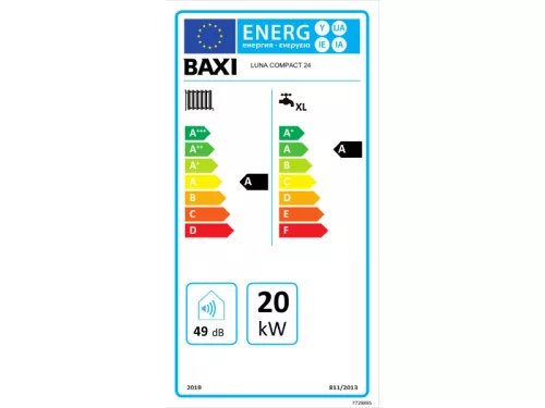 BAXI Luna Compact 24 ERP kombi kazán kondenzációs
