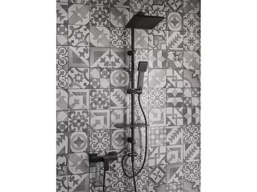 Ferro Squerto Lux Black Zuhanyszett eső funkcióval (NP24-BL)