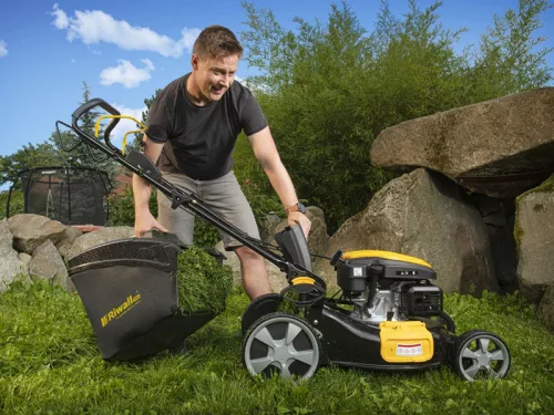 Riwall RPM 5155 V PRO Benzinmotoros fűnyíró, önjáró, 4 az 1-ben