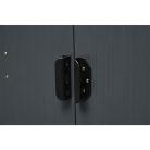 Riwall fém kerti tároló 3x3,7m nyeregtetővel (antracit)