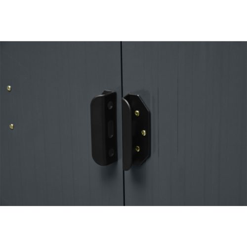 Riwall fém kerti tároló 3x3,7m nyeregtetővel (antracit)