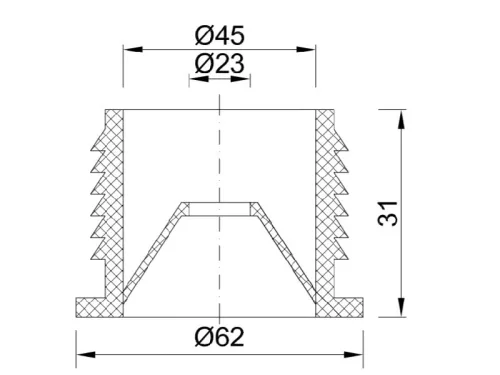 Styron WC szimering 32 mm (STY-125-3)