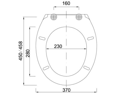 Tisza WC ülőke, fém zsanérral (STY-550-1)