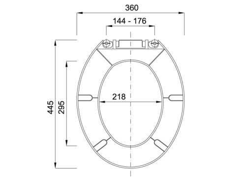 Kőrös WC ülőke, műanyag (STY-550-2)