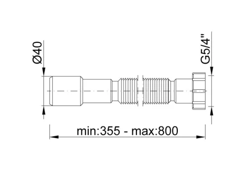 Jollyflex 5/4" - 32/40 mm-es, műanyag hollandis (STY-616-3)