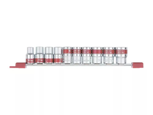 MTX Dugókulcs készlet 1/2", hatlapfejű, 10 darabos, 10-22mm
