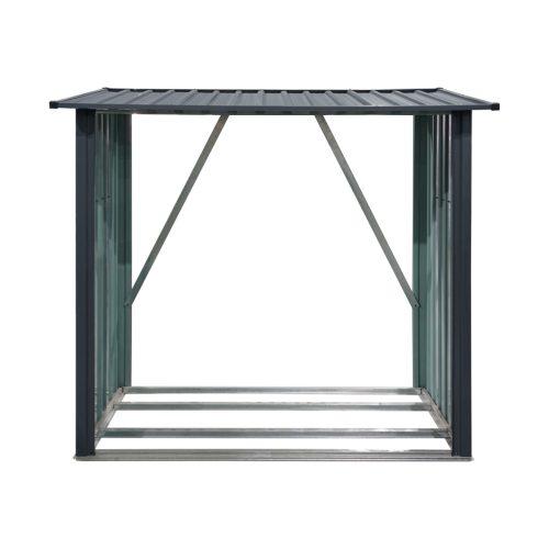 Riwall MWS 3x7 Anthracite - tűzifatároló lejtős tetővel 2 x 1,5 m (antracit)