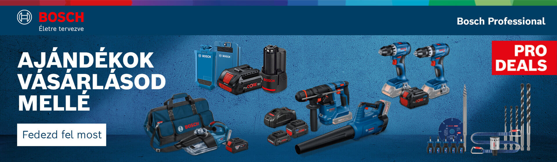 Bosch Pro Deals - Ajándékok vásárlásod mellé 2026. szeptember - december