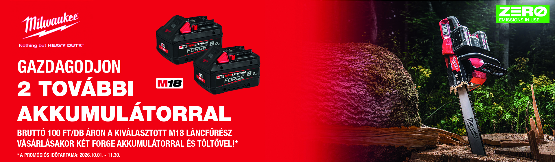 ERŐteljes ŐSZ a MILWAUKEE®-val